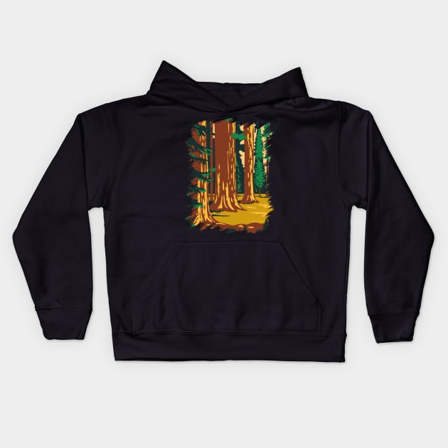 Sequoia and Kings Canyon National Park Kids Hoodie by ArtisticParadigms